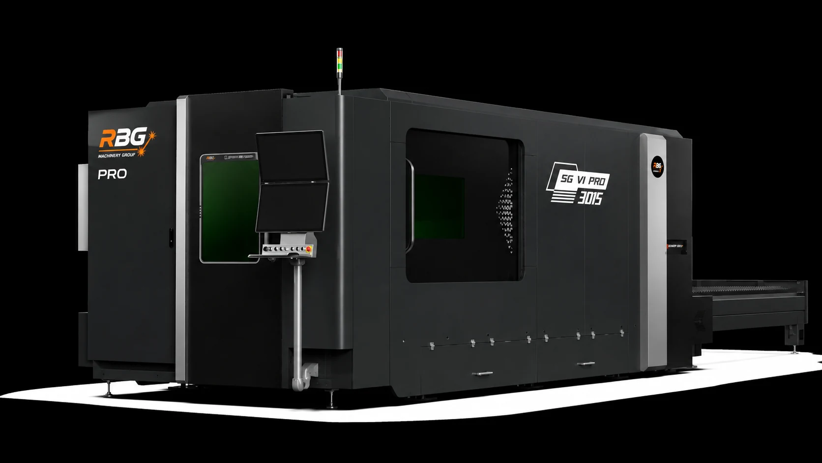 SG VI Pro 3015 enclosed fiber laser with exchange table
